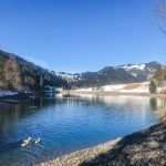 Forellenfischen im kalten Wasser